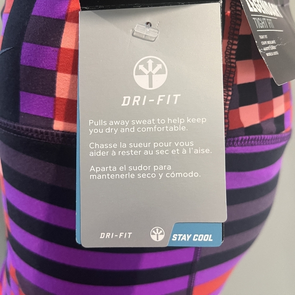 Nike Dry Fit Tight Training Pants in Mulit Colorblock Wicking Fabric. Si… - Picture 12 of 16